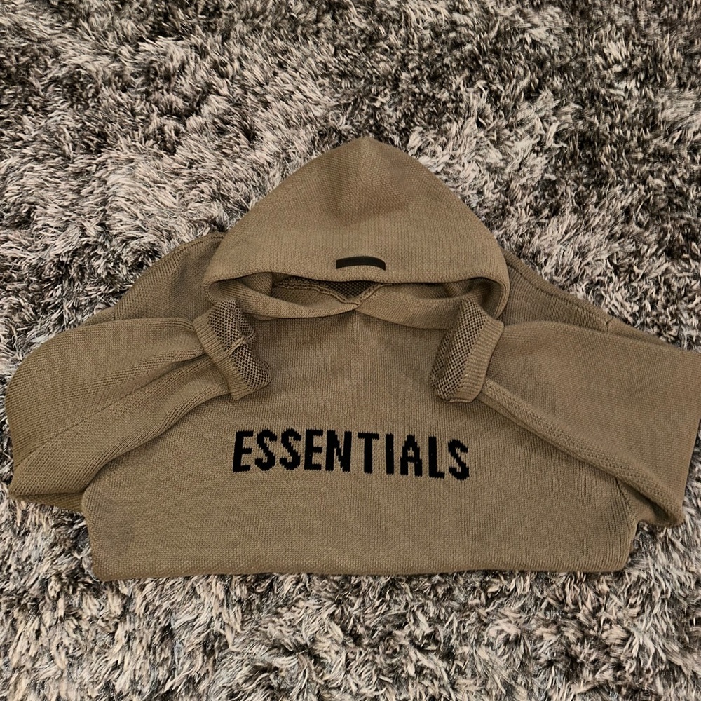 ESSENTIALS knit hoodie